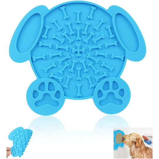 8in Large Dog Licking Mat Powerful Suction Bath Pet Licking Mat Suitable for Pets Dog Cat Peanut Butter Cut Nails Training