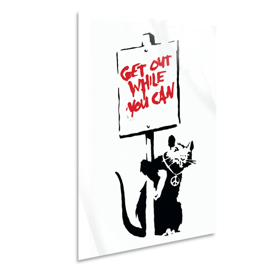 Mouse, Get out While You Can by Banksy - Unframed Painting
