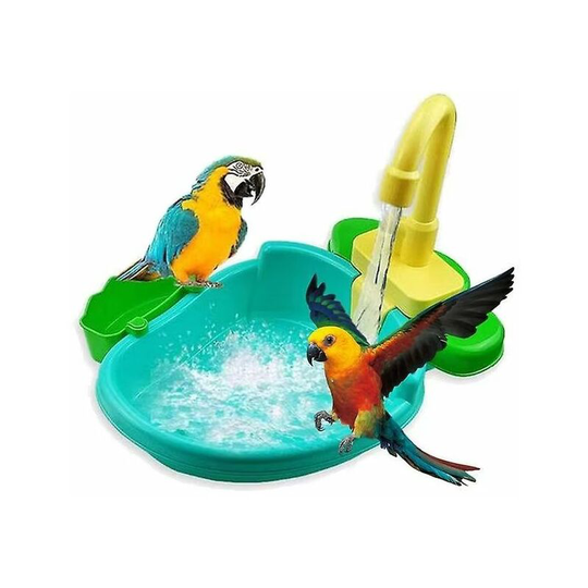 Heguyey - Automatic parrot bathtub swimming pool faucet parrot bath shower birdcage bathroom
