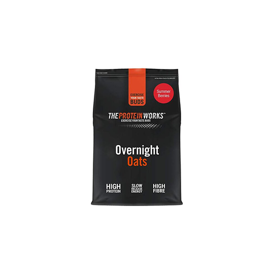 THE PROTEIN WORKS Overnight Oats | High Protein Breakfast | Low Sugar Snack | Low GI Oats | Summer Berries | 1 kg