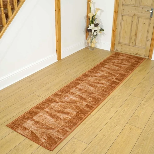 Tosun Sardis Looped/Hooked Terracotta/Beige Rug