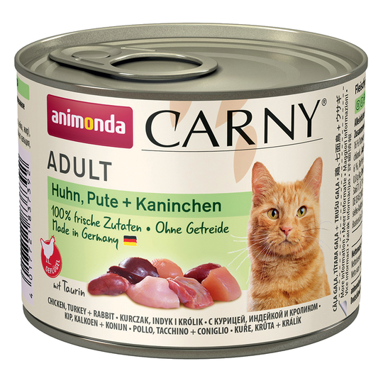 Animonda Carny Adult Saver Pack 24 x 200g - Chicken, Turkey & Rabbit