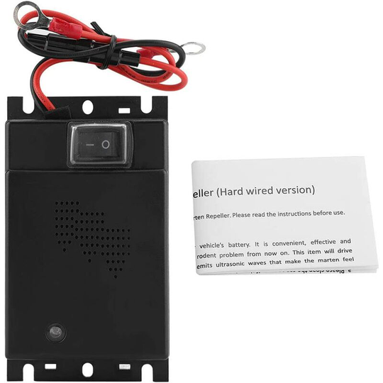 Monly - Ultrasonic Mouse Repeller Automatic Ultrasonic Animal/Mice/Rat Repeller, Automatic Pest Protection for Vehicle 12V Vehicle Rodent Repeller