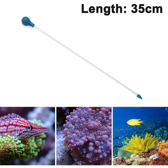 Devenirriche - Coral Feeder Waste Cleaner Aquarium Dropper Manual Pipette Feeder Acrylic Marine Fish Feeding Tool for Aquarium Reef Anemones Coral