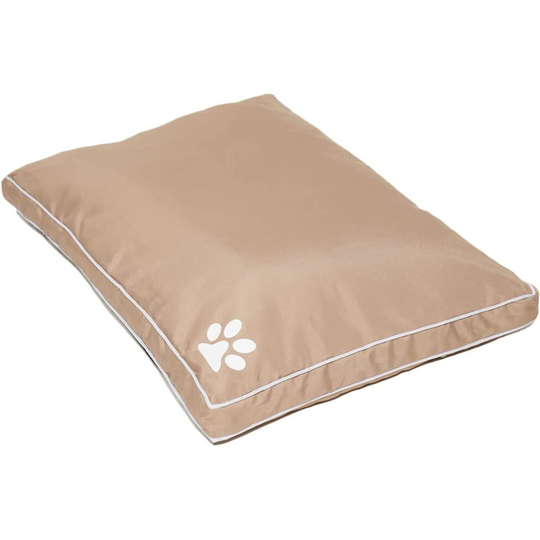 (Extra Large, Beige) Luxury Waterproof Dog Bed Cushion Washable Zipped Mattress