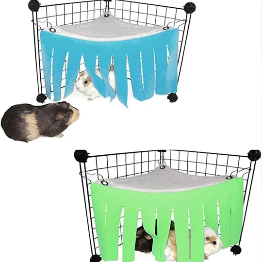Perle Rare - 2 Pcs Hammock Tent for Small Animal Hamster Pet Hammock Tent Hidden Hammock Corner Hideout for Small Animals Pet Tent Hideout Hammock