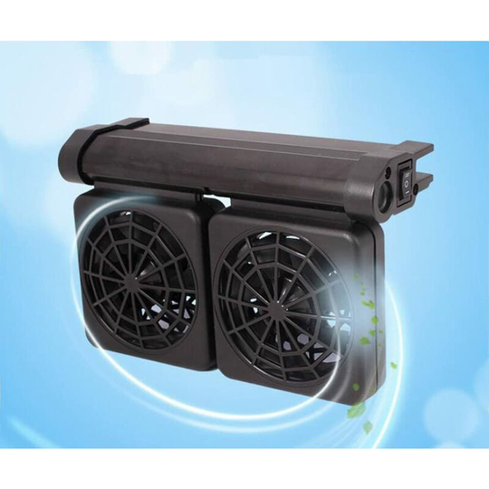 Benobby Kids - Aquarium Cooler Marine Fan 2 Fans Aquarium Fan Fish Tank Fan Aquarium Fish Tank Cooling Fan