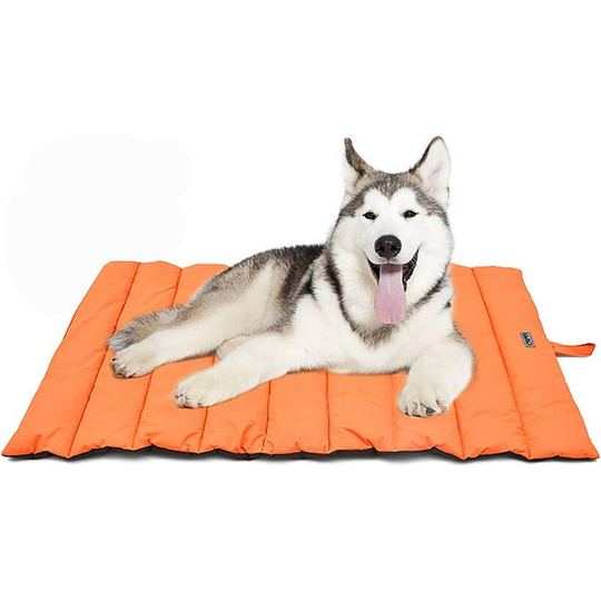 Large / Medium Portable Dog Bed Waterproof Dog Cushion Multifunction Oxford Fabric Family Spring Picnic Tablecloth 110 x 68cm Dog / Cats (Orange)