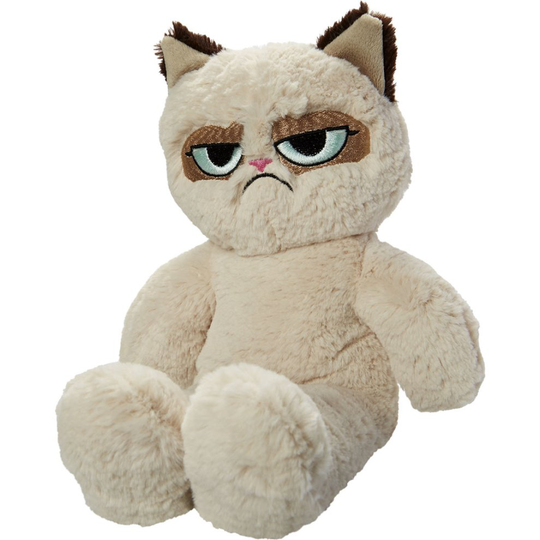 Grumpy Cat Dog Toy Floppy Plush Cat 37cm