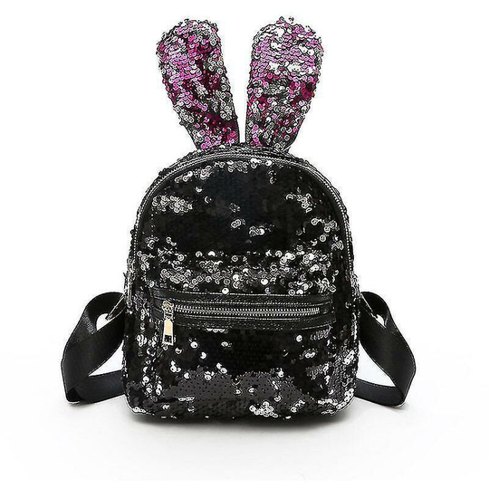 Mini Sequins Backpack Cute Rabbit Ears Shoulder Bag Women Girls Bag