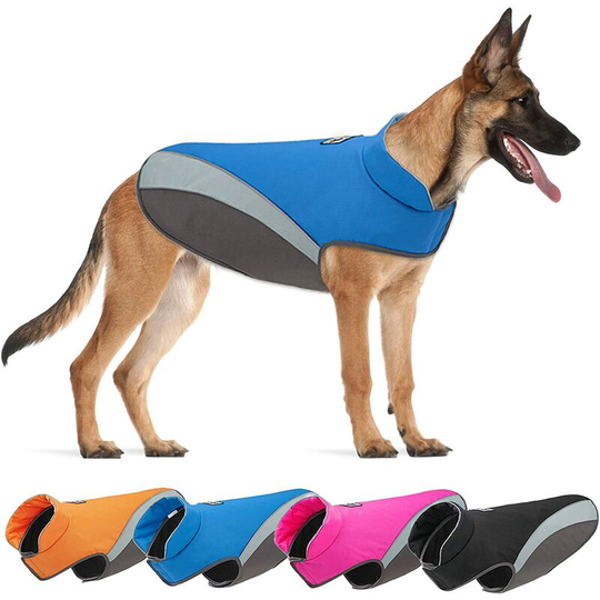 Reflective Dog Coat Winter Coats for Dogs Vest Big Dog Cold Resistant Warm Dog Jacket Safety Clothes
