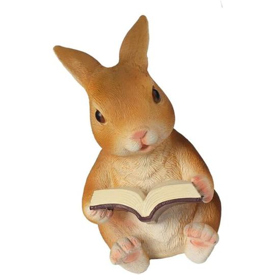 1PC Figurines Garden Statues, Rabbit Resin Ornaments Garden Simulation Animal Sculpture Sculpture Figurines Jardin