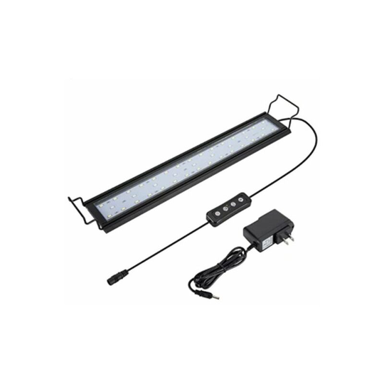 15W Aquarium led Light, led Ramp with Timer, Dimmable, Adjustable Bracket, for Lighting(White, Blue, Red)