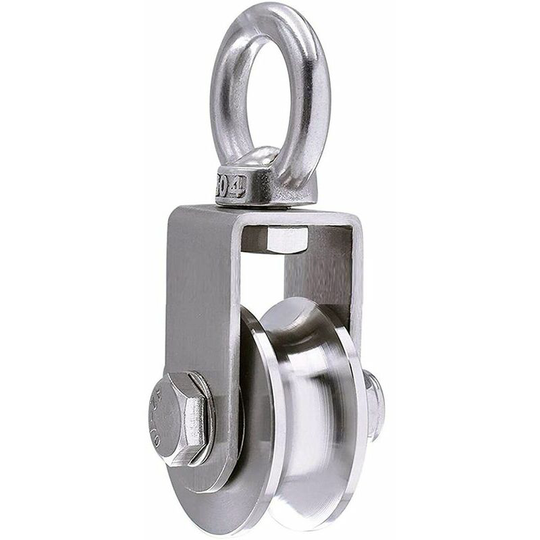 Bearsu - 304 stainless steel rope pulley pulley, max load 500kg