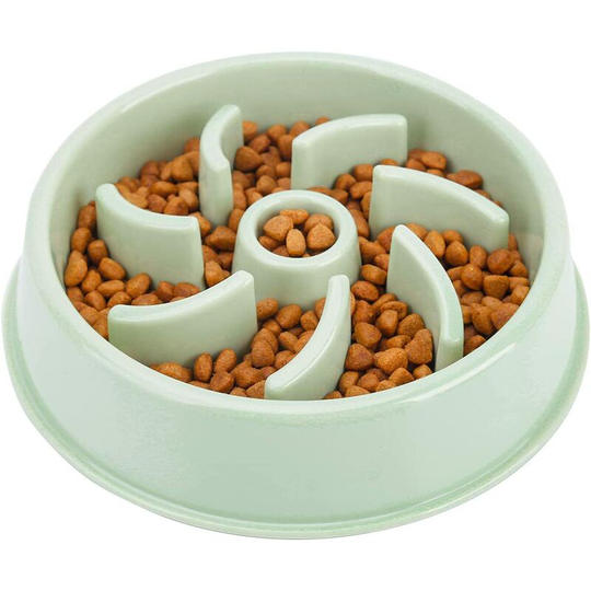 Dog Slow Feeder Bowl, Non Slip Puzzle Bowl - Anti-Gulping Pet Slower Food Feeding Dishes - Interactive Bloat Stop Dog Bowls - Durable Preventing