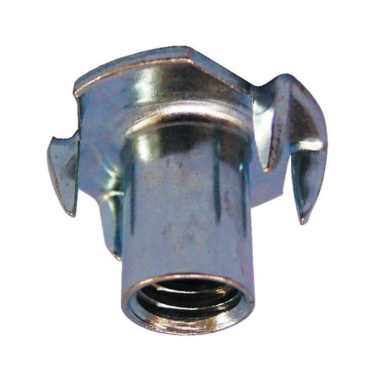 M4X6MM 4 Pronged T-Nut bzp- you get 50 - Fabory