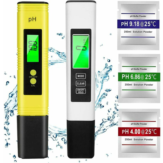 Ph Meter,TDS&EC Meter Temperature, 4 in 1 ph Water Quality Tester with lcd Screen Auto-Calibration Test for Swimming Pool, Aquarium, Food