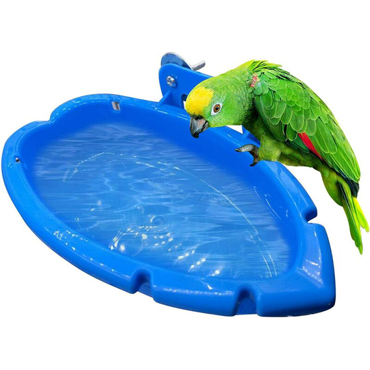 Bette Bird Baths Bird Cage Accessories Parrot Cage Basin Hanging Bath Box Bird Tubs Bathtub Bowl, Multifunction Tub / Feeding Bowl