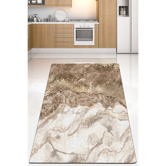Lillegard Power Loom Brown/White Rug