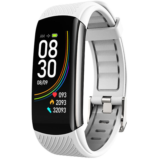 Smart Watch Blood Pressure Heart Rate Monitor Step Health Monitoring white - Muff