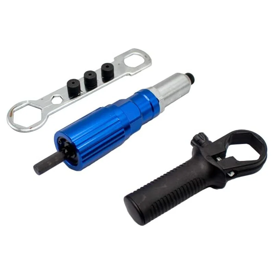 2.4-4.8mm Electric Rivet Gun, Rivet Nut Gun Drilling Adapter Cordless Riveting Tool Insert Rivet Tool for Pulling Nuts 1000RPM