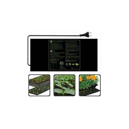 Benobby Kids - 100W Seedling Heating Pad Durable Waterproof Flower Fruit Vegetable Digital Seedling Growth Germination Breeding Starter Pad, 122*59Cm