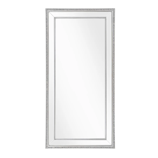 Babington Resin Framed Wall Mounted Full Length Mirror in Pewter