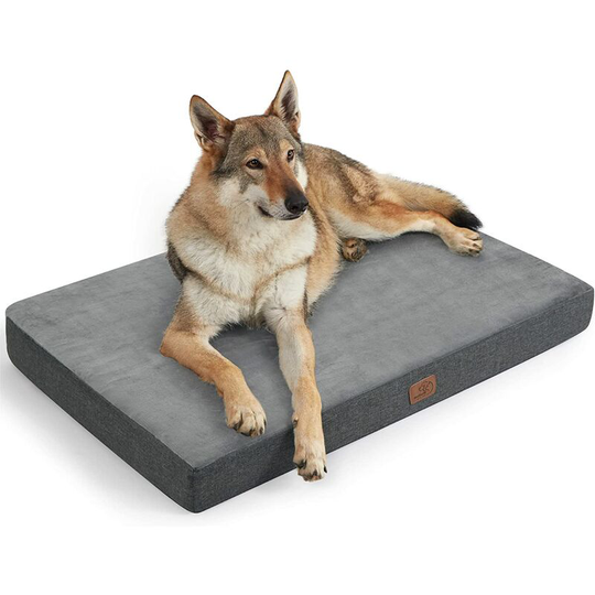 Memory Foam Dog Cushion - Orthopedic Large Dog Mat, Washable Non-Slip Dog Mattress, Indoor Dog Bed