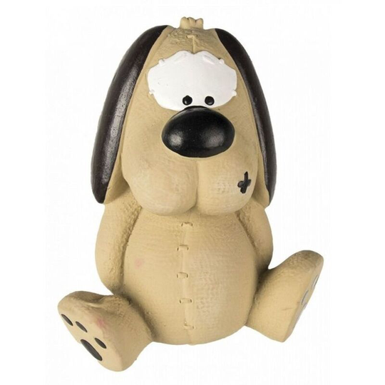 Fofos Latex Dog Squeak Toy (One Size) (Brown) - Brown