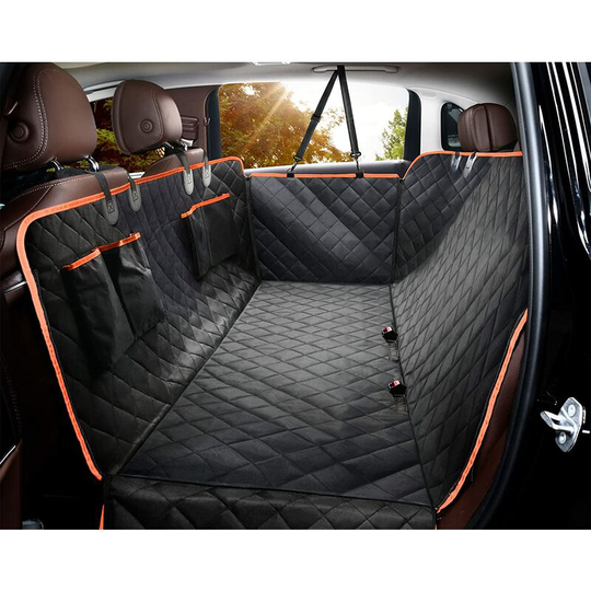 Dog Seat Cover for Backseat, Waterproof and Scratch Resistant Dog Seat Cover with 4 Bag Side Covers and 2 Dog Seat Belts, Washable Non-Slip Seat