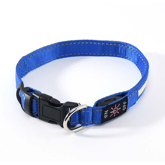 Usb Rechargeable Waterproof Adjustable Light Emitting Dog Collar Lamp Light Emitting Dog Collar Lamp