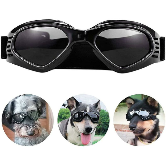 Dog Sunglasses Adjustable Strap For Uv Sunglasses - Waterproof Protection For Small And Medium Dogs - Thsinde