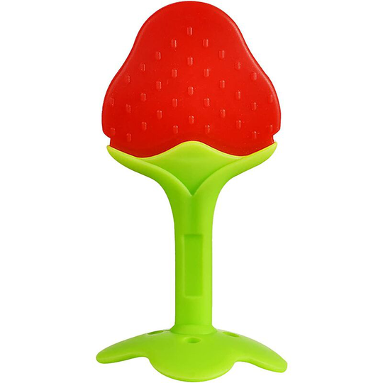 Baby Teething Stick, Fruit Shape Chews, Baby Two-Color Three-Dimensional Teething Teething Stick with Box 2PC, Baby Silicone Teething Toys, Teething