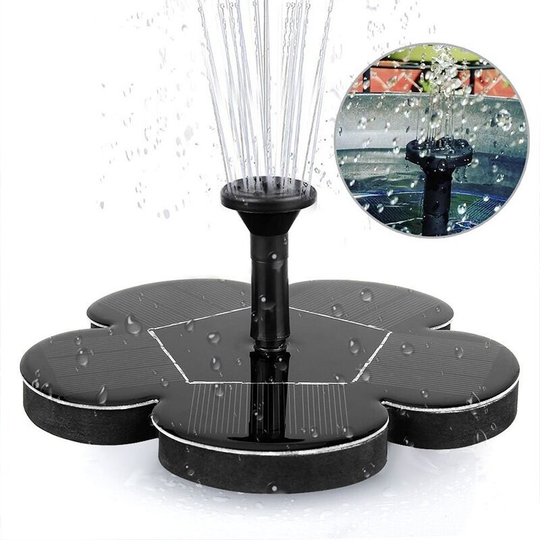 Solar Fountain, Solar Water Pump Outdoor Pump with Monocrystalline Solar Panel Aquarium Pump Water Pump Kit for Garden Pond Pond Fountains