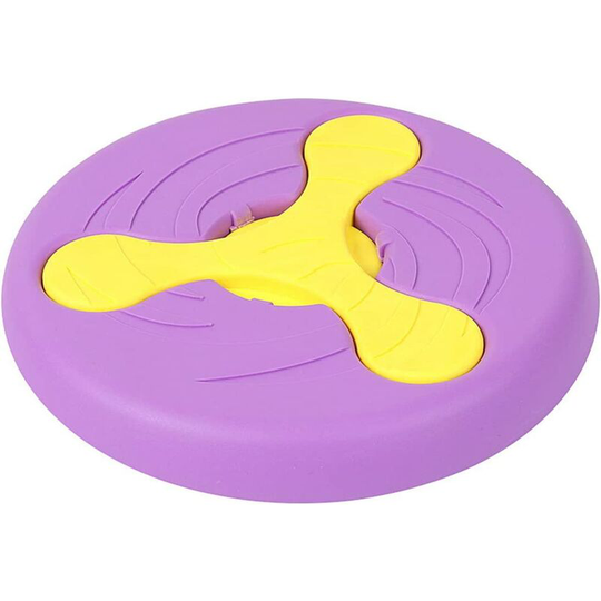 Dog Frisbee Rubber Flying Disc Toys Pet Feeding Bowl Training and Feeding for Medium Large Animal Do