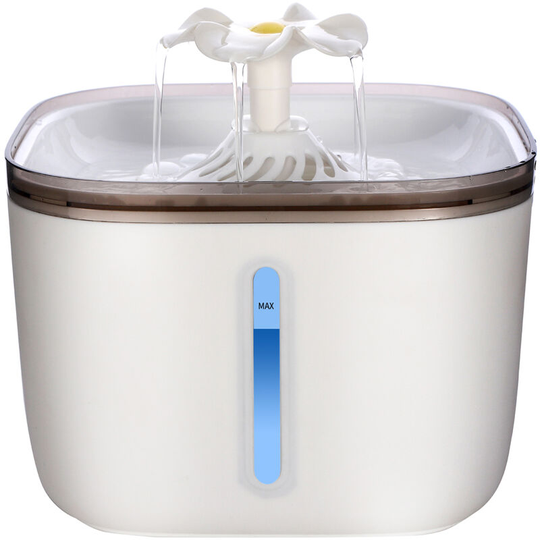 Asupermall - Automatic Water Dispenser for Pets 2L led Water Level Display Noise-free Water Dispenser for Large and Small Dogs Cats and Other
