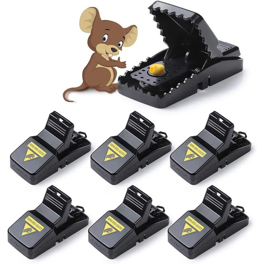 Mouse Trap, Set of 6 Effective Mouse Trap for Indoor Kitchen Home Garden - Rhafayre