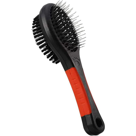 Pet Massager, Professional Double Sided Brush and Comfortable Bristle Brush for Dogs and Cats Grooming Comb cleans Soekavia