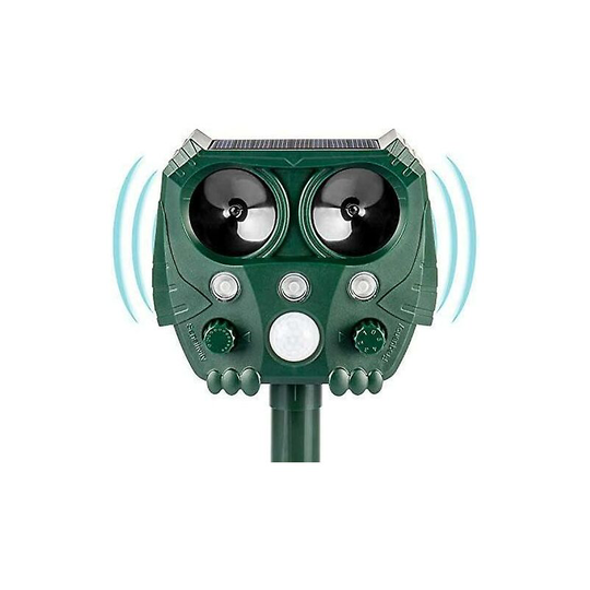 Monly - Ultrasonic animal repellent - solar repellent - waterproof - animal repellent - repellent for martens and birds