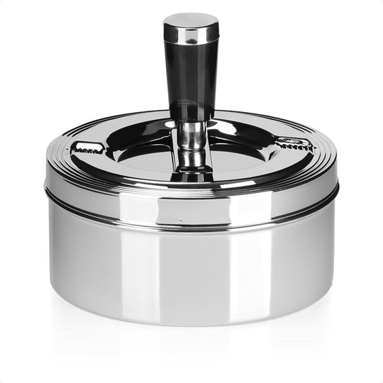 Sun Flowergb - Indoor and outdoor rotating metal ashtray - closed rotating ashtray - wind ashtray (1 - rotating ashtray)
