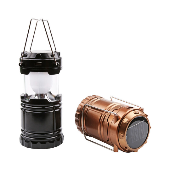 Crank campsite solar lantern, ultra -bright portable led pocket lamp, usb & Waterproof port for outside, reading, hiking, emergency