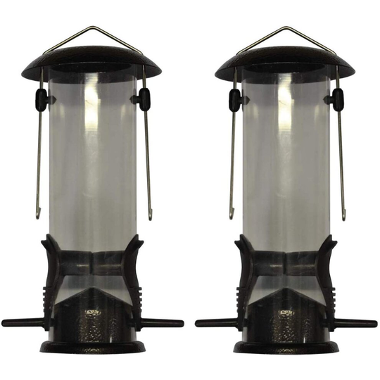 Hanging Bird Seed Feeders (Set of 2)