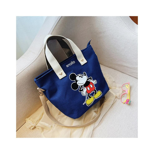 (Blue) Disney Mickey Mouse Women Shoulder Messenger Bag Minnie Handbag