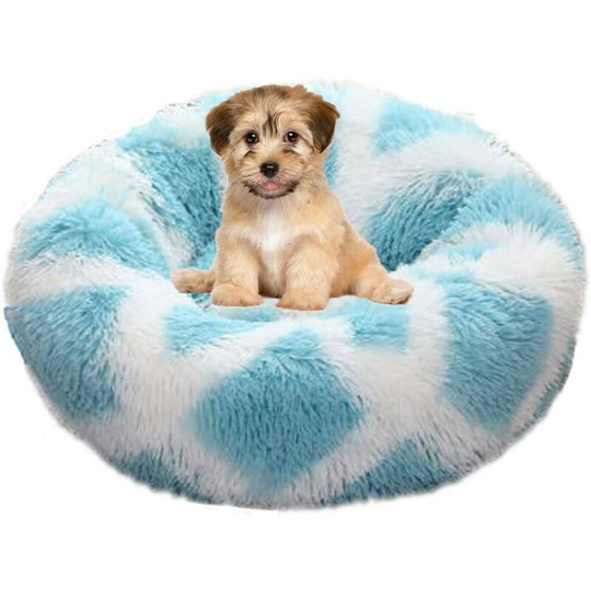 LITZEE Dog Bed Round Cat Bed Soft Pet Bed Cushion Soft and Comfortable, Warm, Waterproof, Non-slip and Washable Dog Bed Cushion Suitable for
