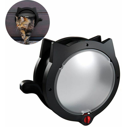 Qersta - Large Pet Door Sliding Door Indoor or Outdoor, Cat Door for Cats and Small Dogs up to 10kg, 30*28cm, Durable