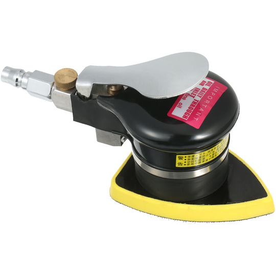 Pneumatic Random Orbit Sander Air Sander Polisher Small Triangular Palm Sander Mouse Detail Sander for Car Corner Paint Care Rust Removal Wood