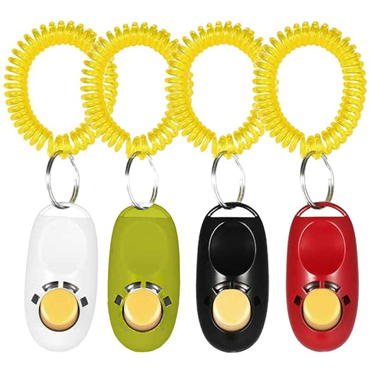 Dog Whistle Clicker Dog Training Clicker with Strap Professional Training Clicker, Dog Clicker for Pets, Dogs, Cats or Horses 4 Pieces