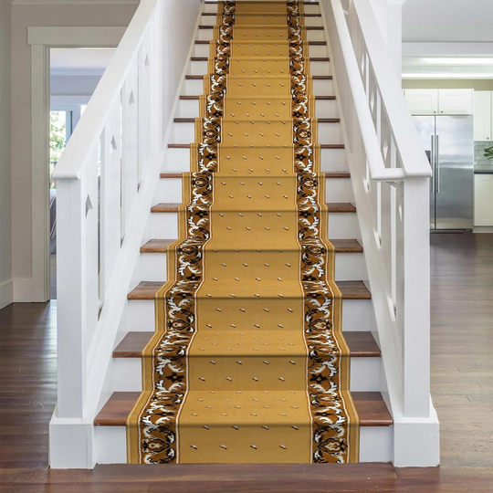 Alsafi Tufted Beige Stair Runner