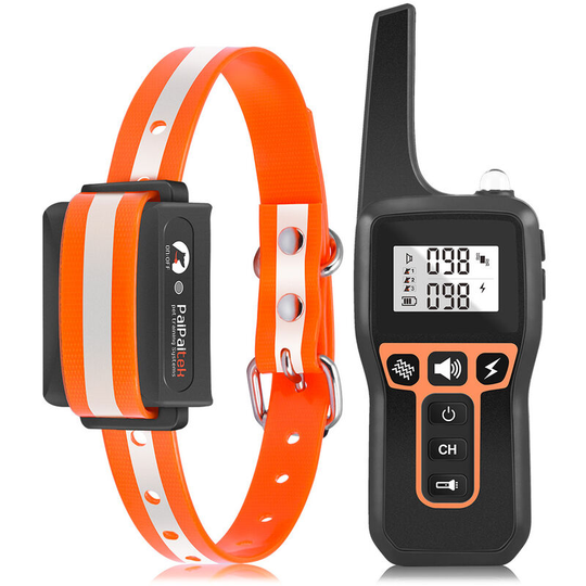 FVO - Dog Training Collar, Electronic and Rechargeable Anti-Bark Collar, IP67 Waterproof Adjustable Collar with 3 Modes Sound Vibration Shock for