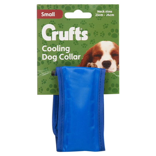 (Small (21-26)cm) Blue Cooling Collar | Dogs Cooling Scarf